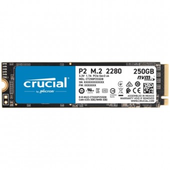 Crucial P2 250GB SSD m.2 NVMe PCIe CT250P2SSD8