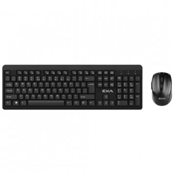 EXA KB260GCM Kablosuz Klavye Mouse Set Siyah