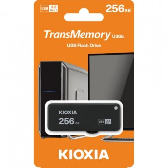 Kioxia U365 256GB USB3.2 GEN 1 LU365K256GG4 Siyah