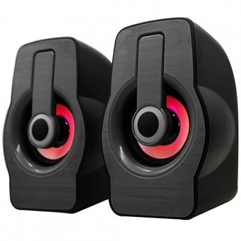 Snopy SN-X23 RGB Işıklı 3W*2 Syh/Krmz USB Speaker