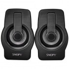 Snopy SN-X23 RGB Işıklı 3W*2 Syh/Krmz USB Speaker
